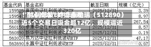“耐心资本”持续喜欢！红利低波ETF华泰柏瑞（512890）近5个交易日吸金超12亿，规模逼近320亿-第3张图片