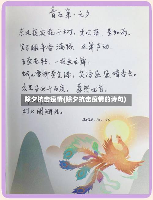 除夕抗击疫情(除夕抗击疫情的诗句)-第2张图片