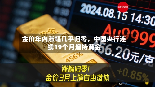 金价年内涨幅几乎归零，中国央行连续19个月增持黄金-第2张图片