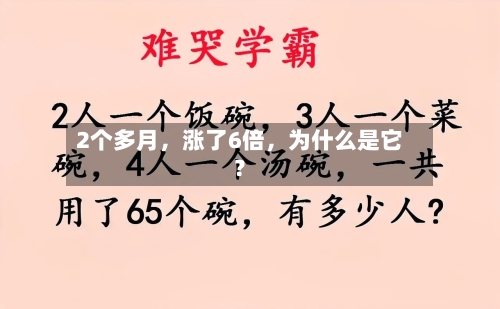 2个多月	，涨了6倍，为什么是它？-第2张图片