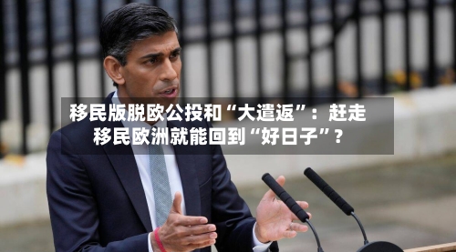 移民版脱欧公投和“大遣返	”：赶走移民欧洲就能回到“好日子”？-第2张图片