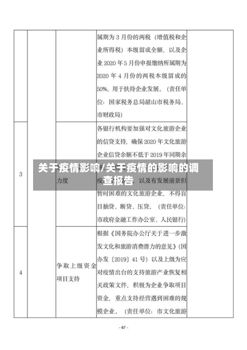 关于疫情影响/关于疫情的影响的调查报告-第3张图片