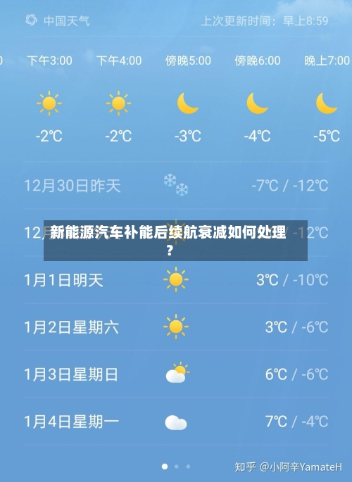 新能源汽车补能后续航衰减如何处理？
