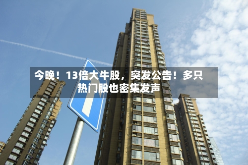 今晚！13倍大牛股	，突发公告！多只热门股也密集发声-第3张图片