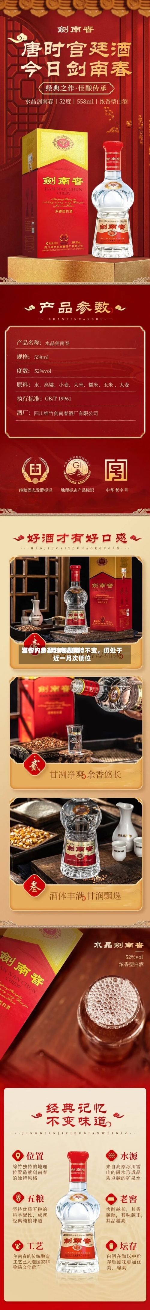 酒价内参7月1日费用发布：水晶剑南春保持不变，仍处于近一月次低位-第2张图片