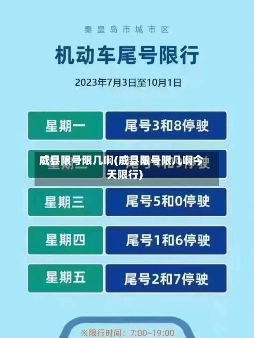 威县限号限几啊(威县限号限几啊今天限行)