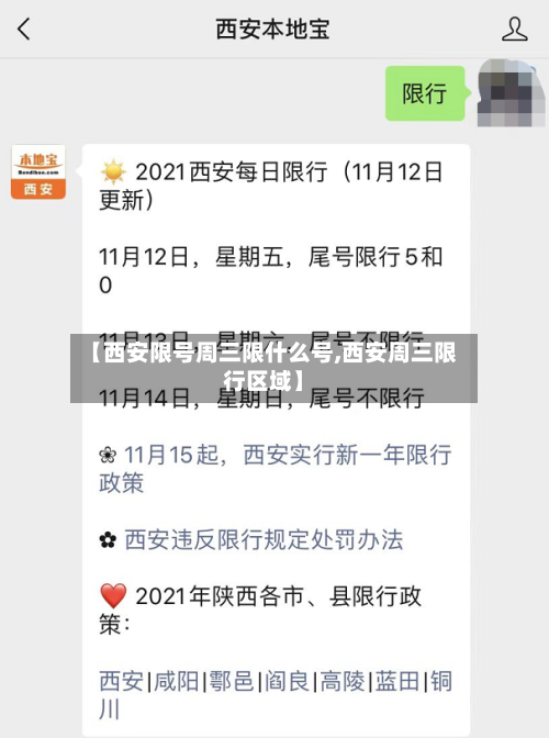 【西安限号周三限什么号,西安周三限行区域】