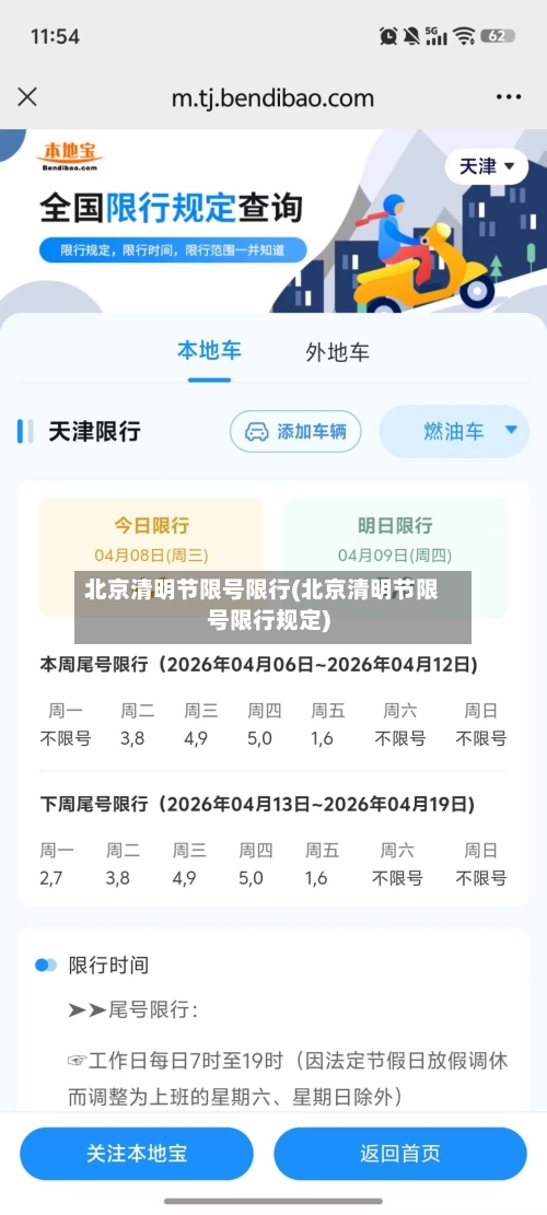 北京清明节限号限行(北京清明节限号限行规定)