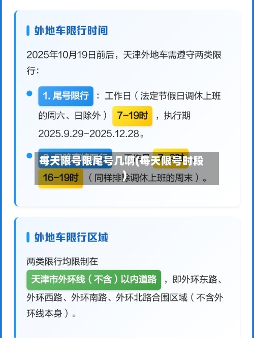 每天限号限尾号几啊(每天限号时段)-第2张图片
