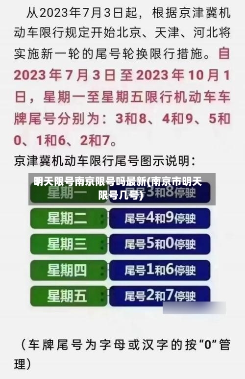 明天限号南京限号吗最新(南京市明天限号几号)-第2张图片