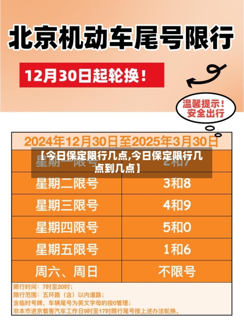 【今日保定限行几点,今日保定限行几点到几点】-第2张图片