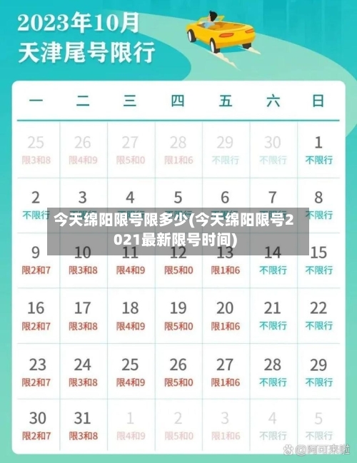 今天绵阳限号限多少(今天绵阳限号2021最新限号时间)
