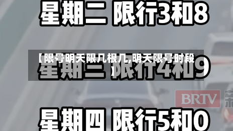 【限号明天限几根几,明天限号时段】