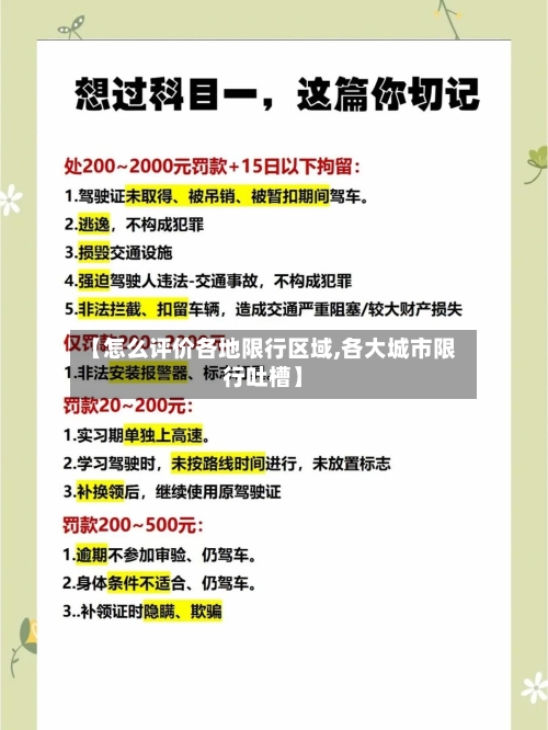 【怎么评价各地限行区域,各大城市限行吐槽】