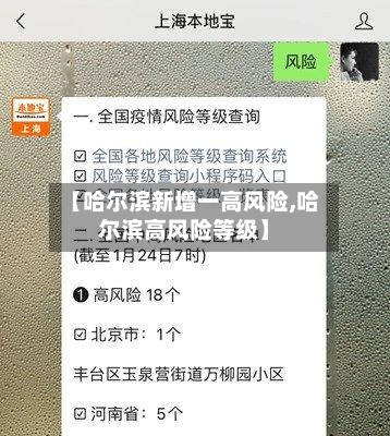 【哈尔滨新增一高风险,哈尔滨高风险等级】