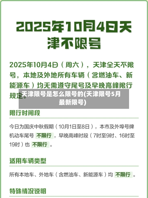 天津限号是怎么限号的(天津限号5月最新限号)-第3张图片