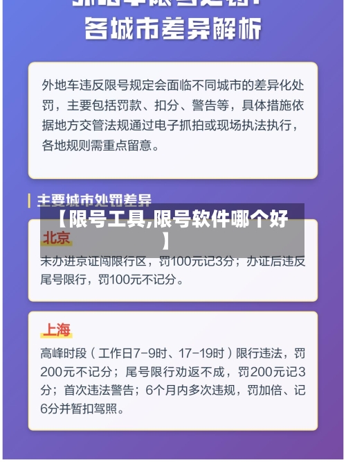 【限号工具,限号软件哪个好】-第2张图片
