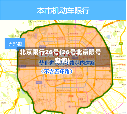 北京限行26号(26号北京限号查询)