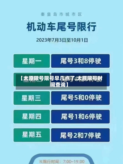 【太原限号限号早几点了,太原限号时间查询】-第2张图片