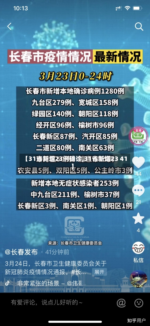 【31省新增23例确诊,31省新增23 41】