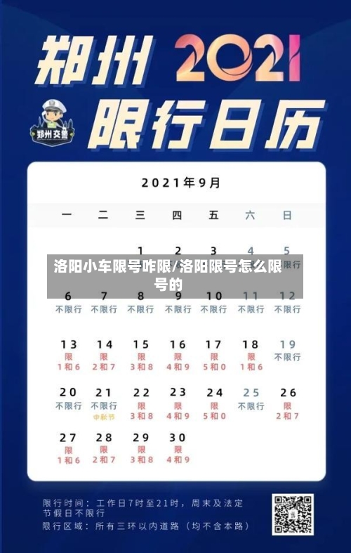 洛阳小车限号咋限/洛阳限号怎么限号的-第3张图片