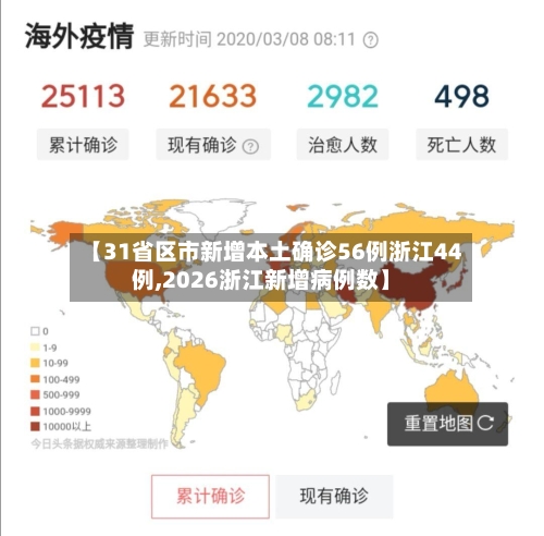 【31省区市新增本土确诊56例浙江44例,2026浙江新增病例数】