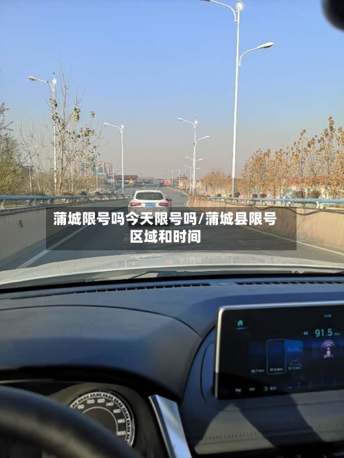 蒲城限号吗今天限号吗/蒲城县限号区域和时间-第3张图片