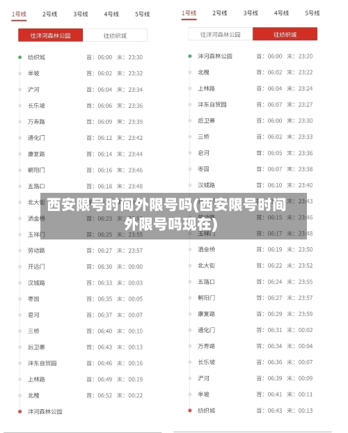 西安限号时间外限号吗(西安限号时间外限号吗现在)-第2张图片