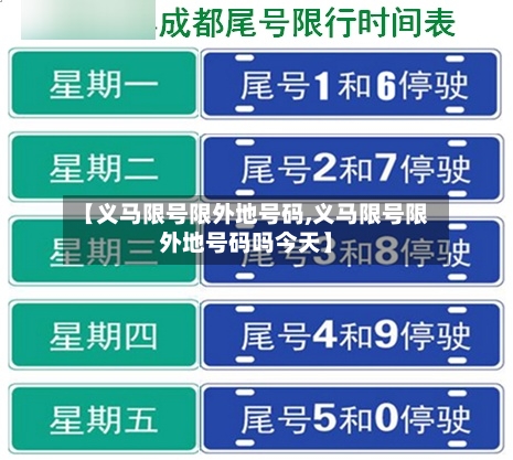 【义马限号限外地号码,义马限号限外地号码吗今天】-第2张图片