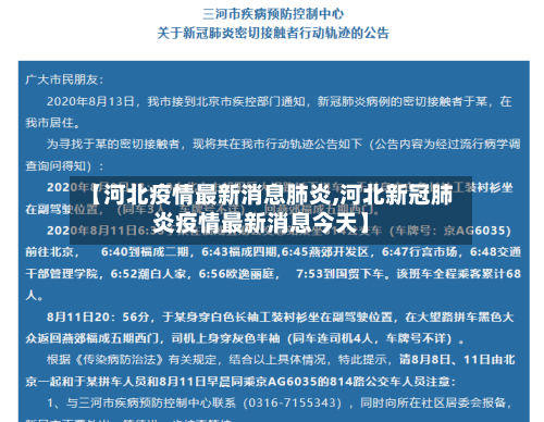 【河北疫情最新消息肺炎,河北新冠肺炎疫情最新消息今天】-第2张图片