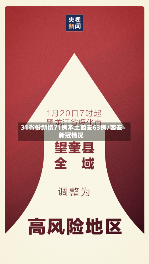 31省份新增71例本土西安63例/西安新冠情况