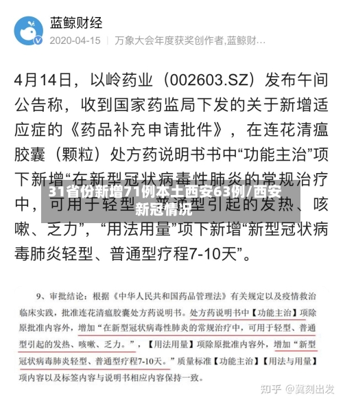 31省份新增71例本土西安63例/西安新冠情况-第2张图片
