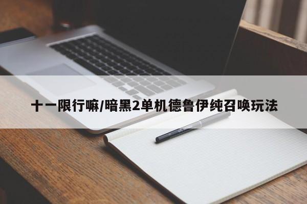 十一限行嘛/暗黑2单机德鲁伊纯召唤玩法